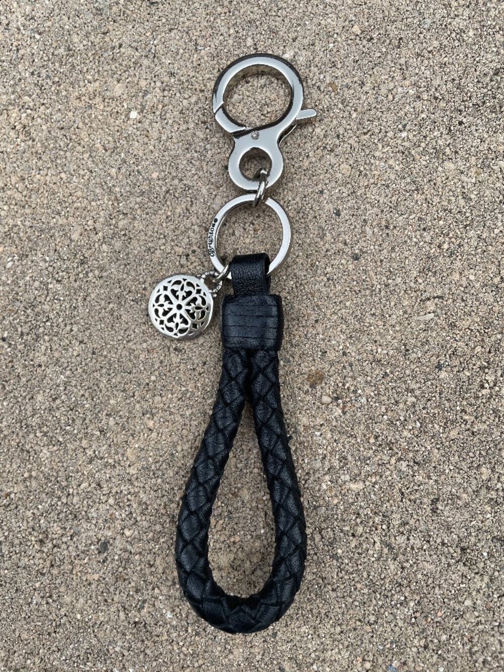 Brighton Ferrara Novella Handbag Fob, Black 